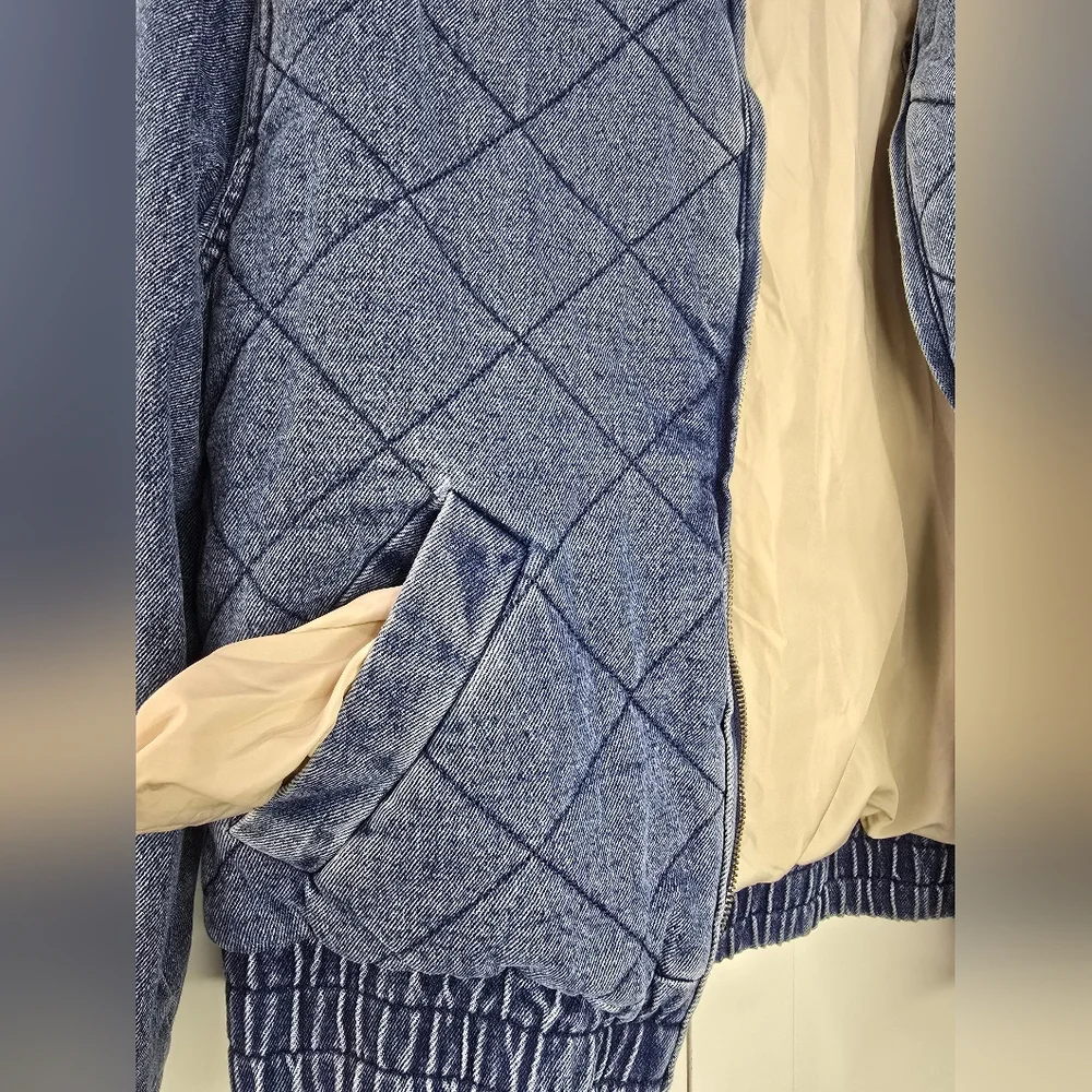 Promesa Quilted Jean Jacket – Size M - Picture 10 of 12